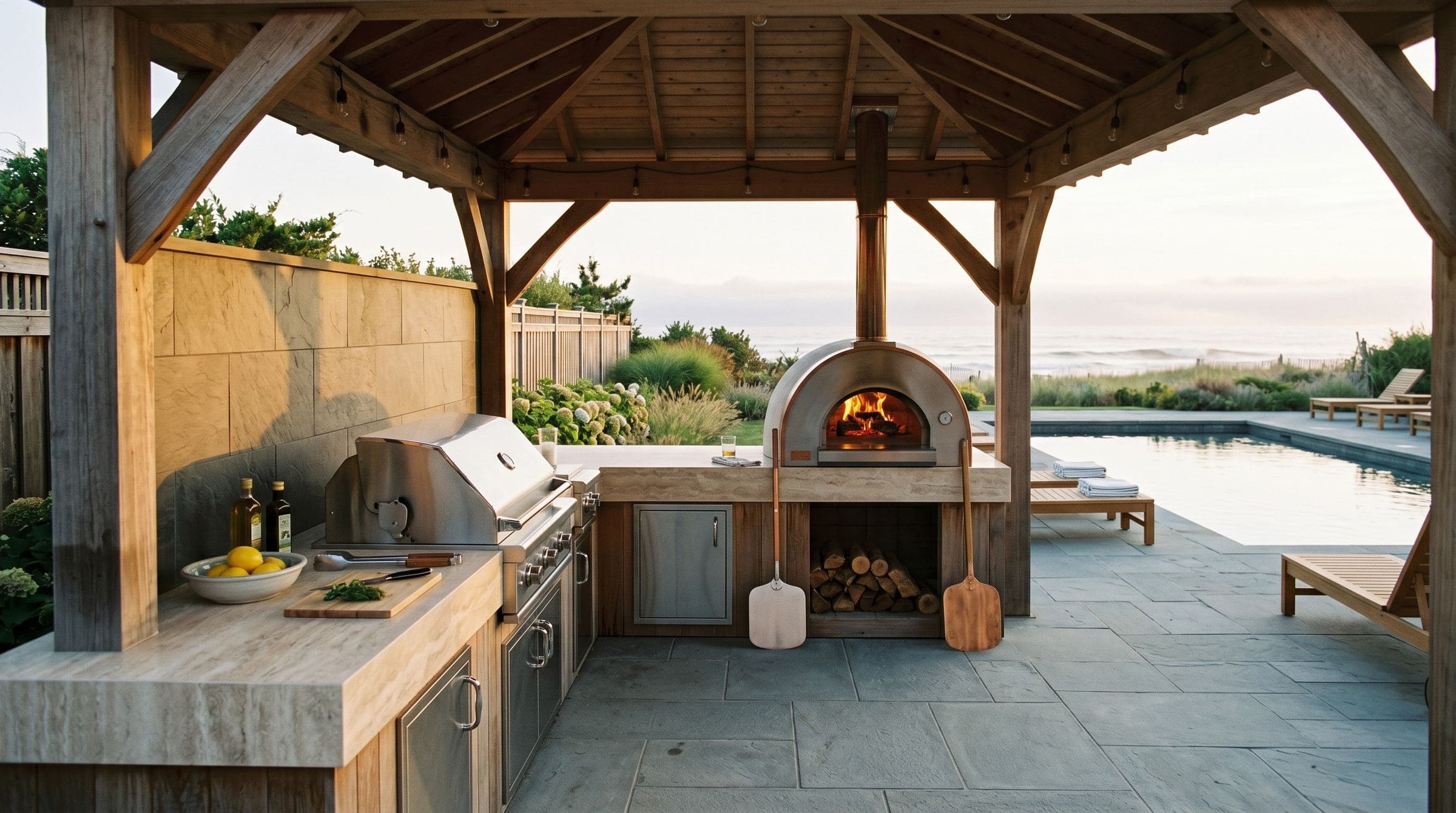 Outdoor Kitchen Tile, Countertops, and Backsplash at the Jersey Shore: What Survives Salt, Sun, and Grease — JL Tile & Stone blog about tile and stone work in New Jersey
