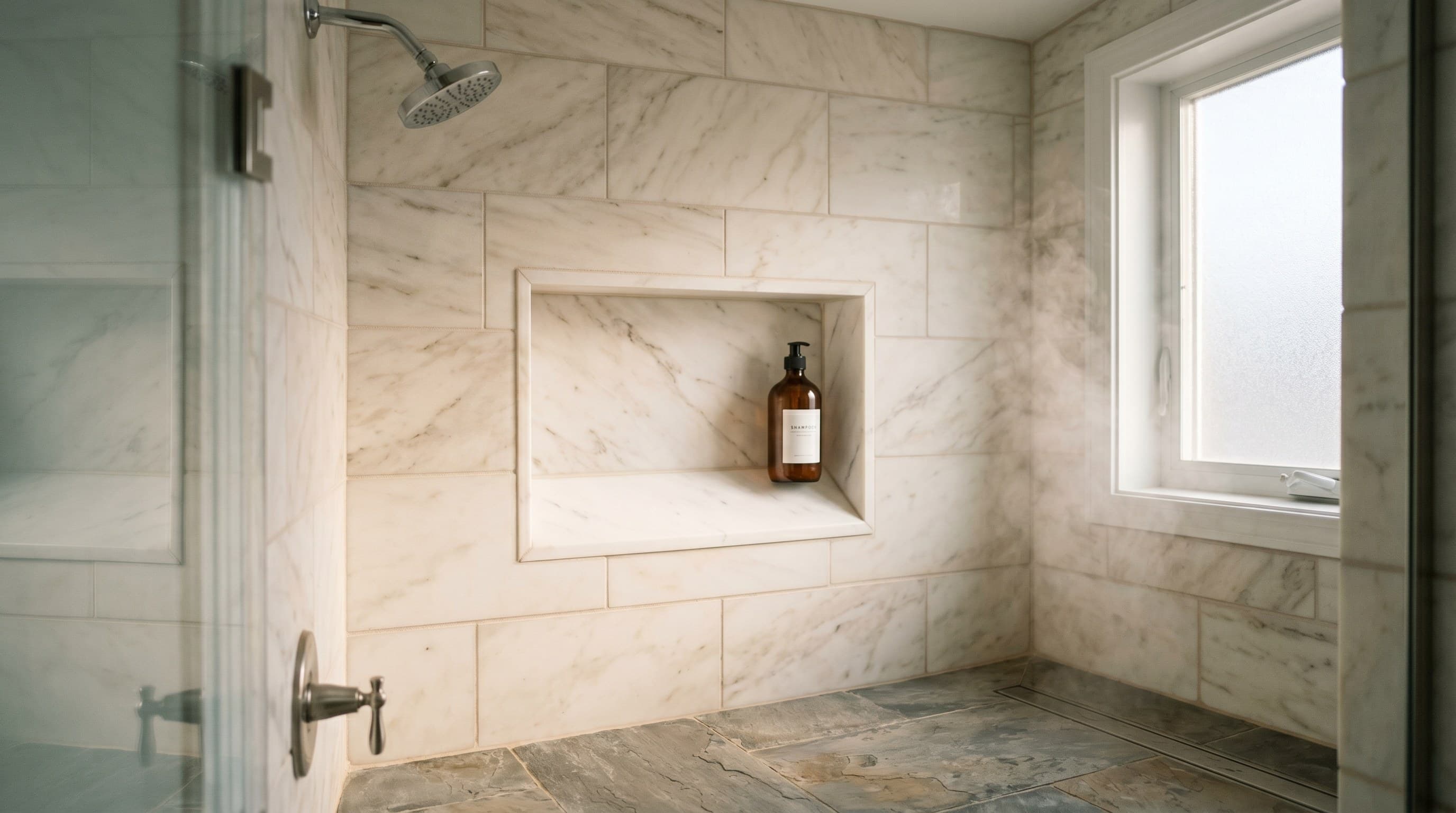 Shower Niche Design at the Jersey Shore: Sizing, Waterproofing, and the Five Mistakes That Make Them Leak Within Three Years — JL Tile & Stone blog about tile and stone work in New Jersey